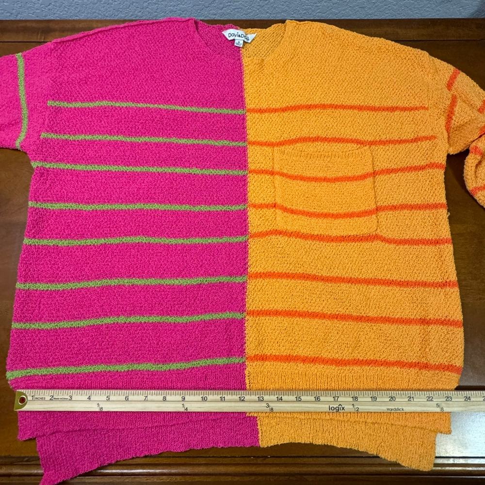 Davi & Dani Oversized Color Bock Stripe Neon Wome… - image 6